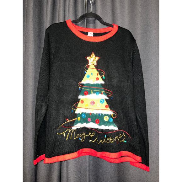 Ugly Christmas Sweater Xmas Size Large - Picture 1 of 4